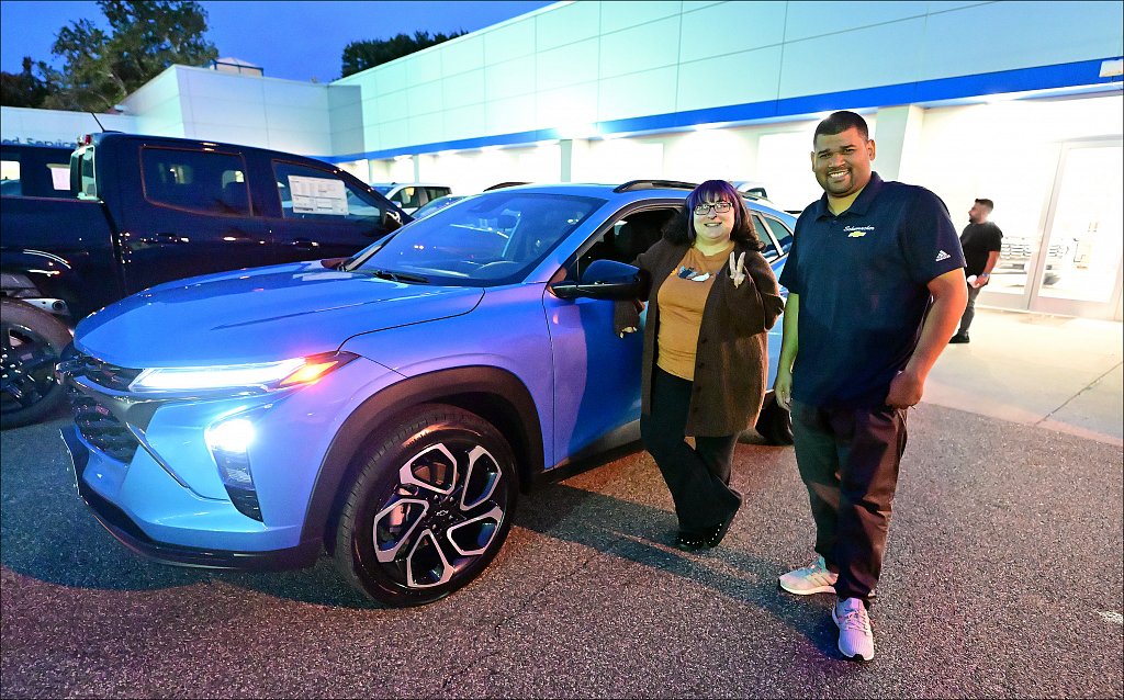 Cheyenne with her New Car